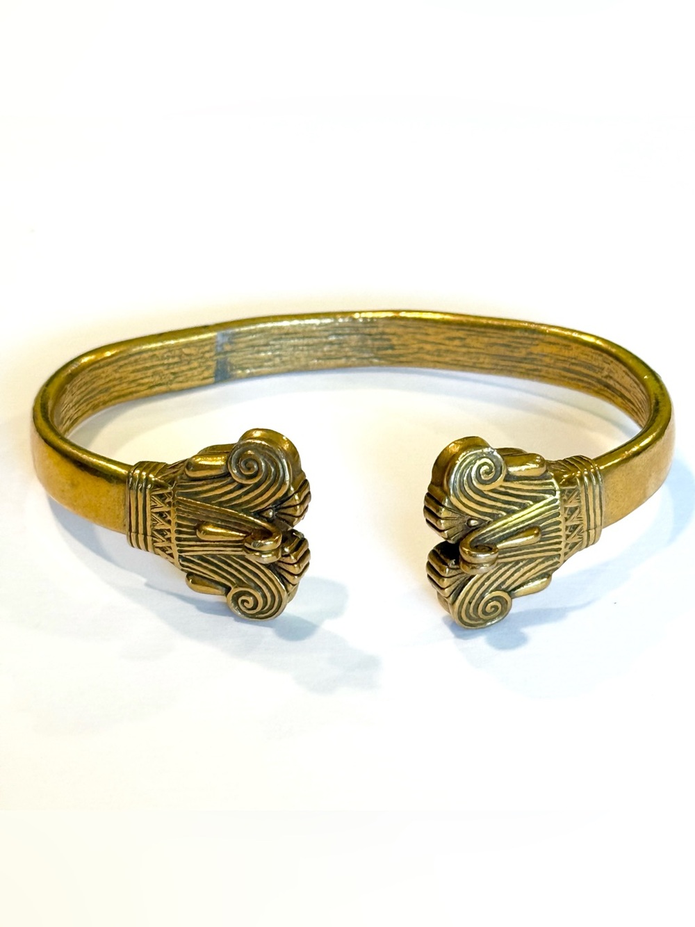 Vintage Bracelet Heritage Museum Reproductions Egyptian  Signed Chunky HMR CMA - Picture 3 of 13